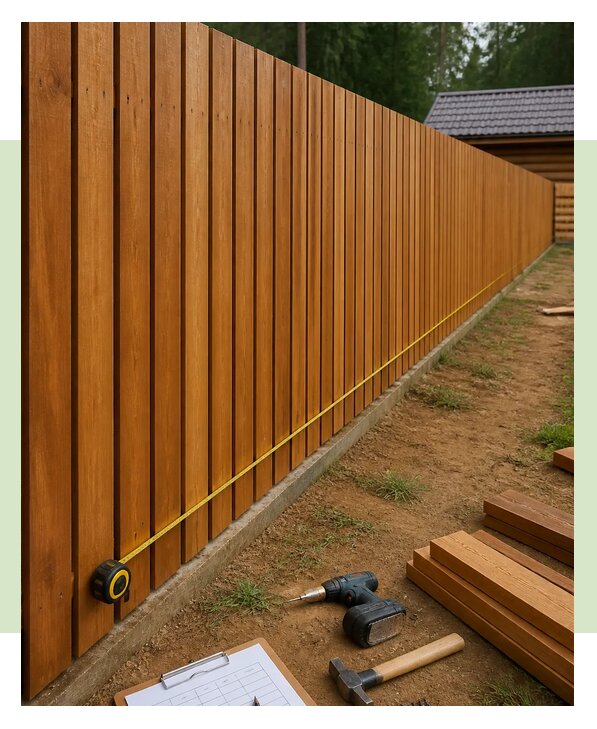Деревянный забор в Тихвине цена за метр от 3497 р. | ЗаборЭксеперт-Тхв